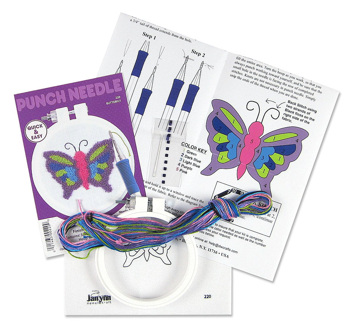 Butterfly Punch Needle Kit