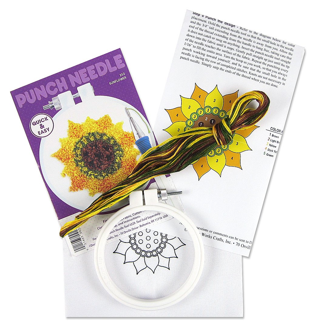 Sunflower Punch Needle Kit
