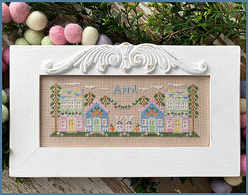 Monthly Mini Village: April Mini Village by Country Cottage Needleworks