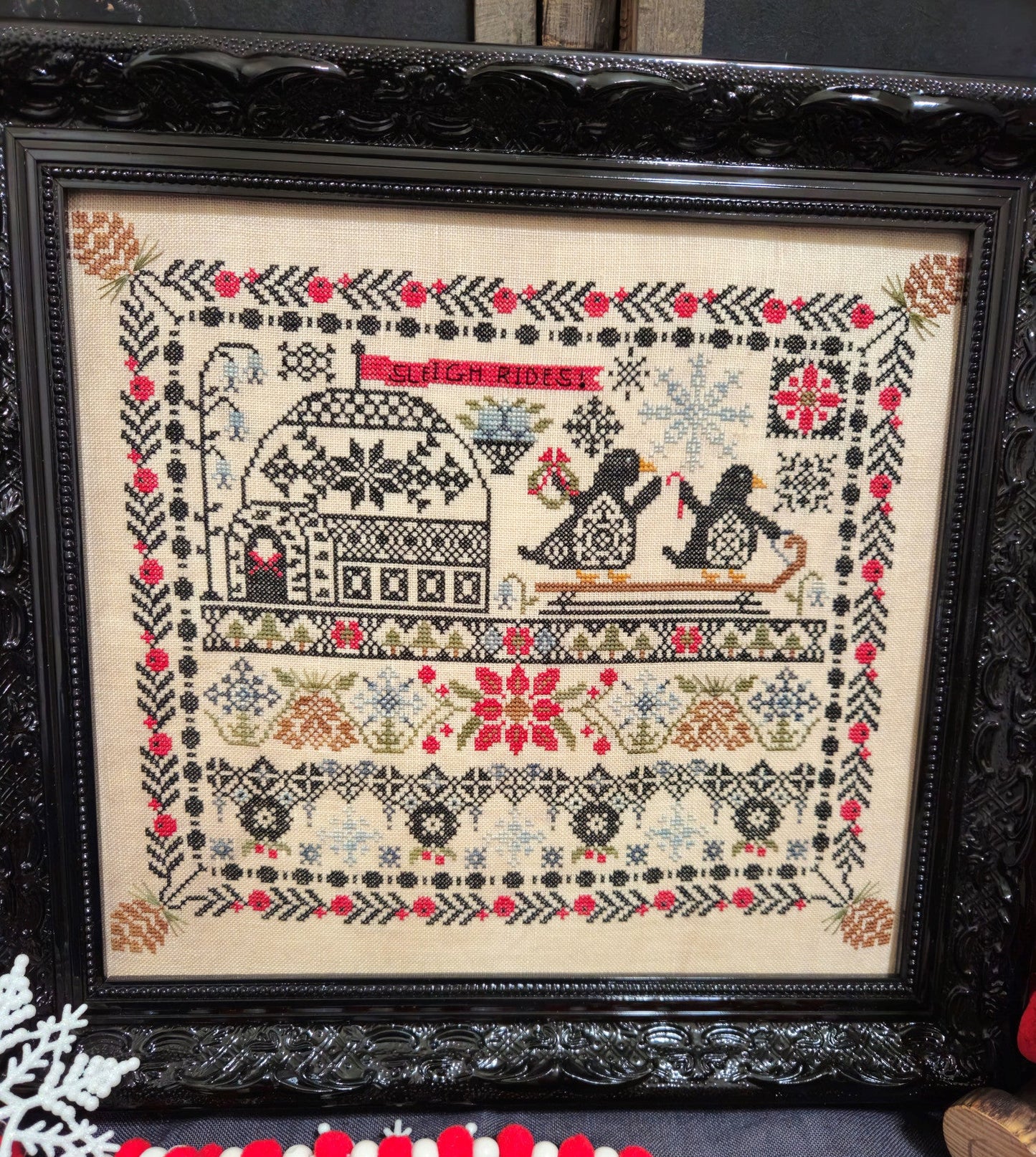 Quaint Quakers #4 Winter by Quaint Rose Needlearts