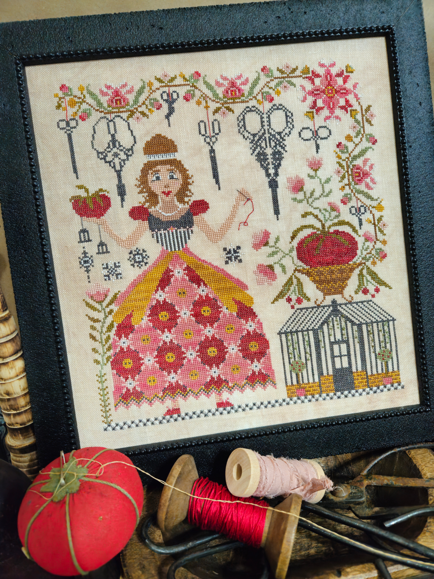 Stitching Maiden by Quaint Rose NeedleArts