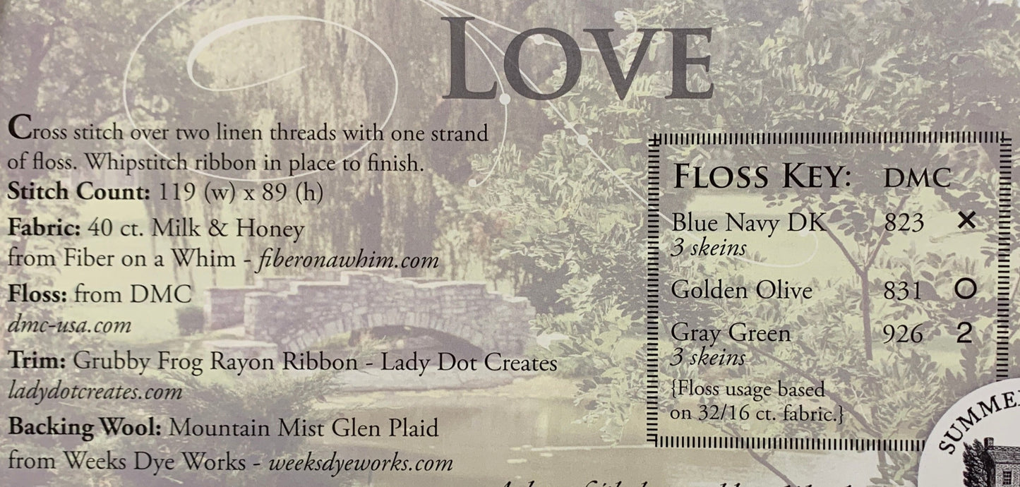 The Greatest of These: Love by Summer House Stitche Workes