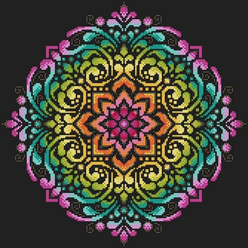 Full Rainbow Mandala by Shannon Christine Designs