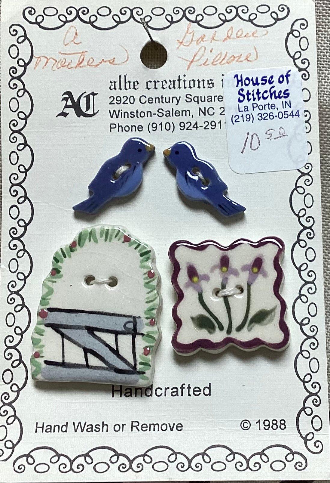 A Markers Garden Button Set by Albe Creations Inc.
