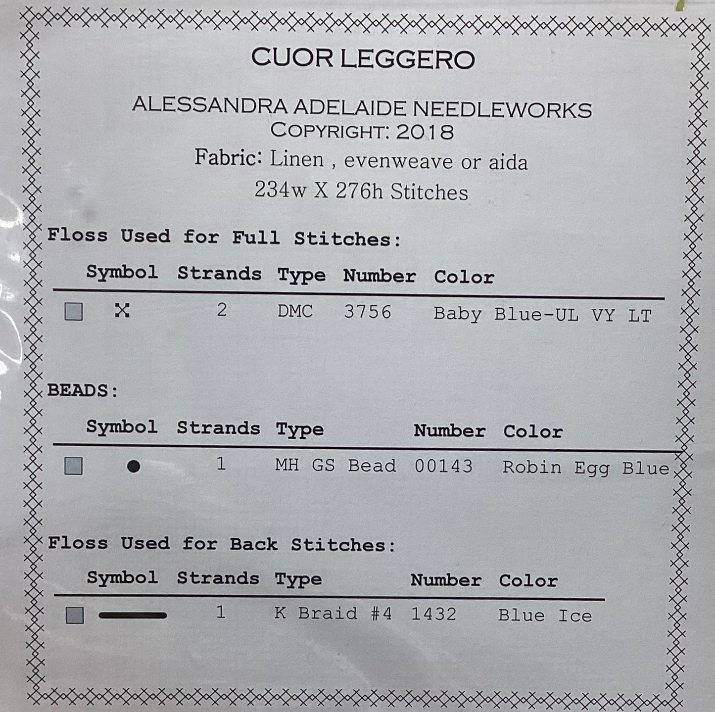 Cuor Leggero by Alessandra Adelaide Needleworks
