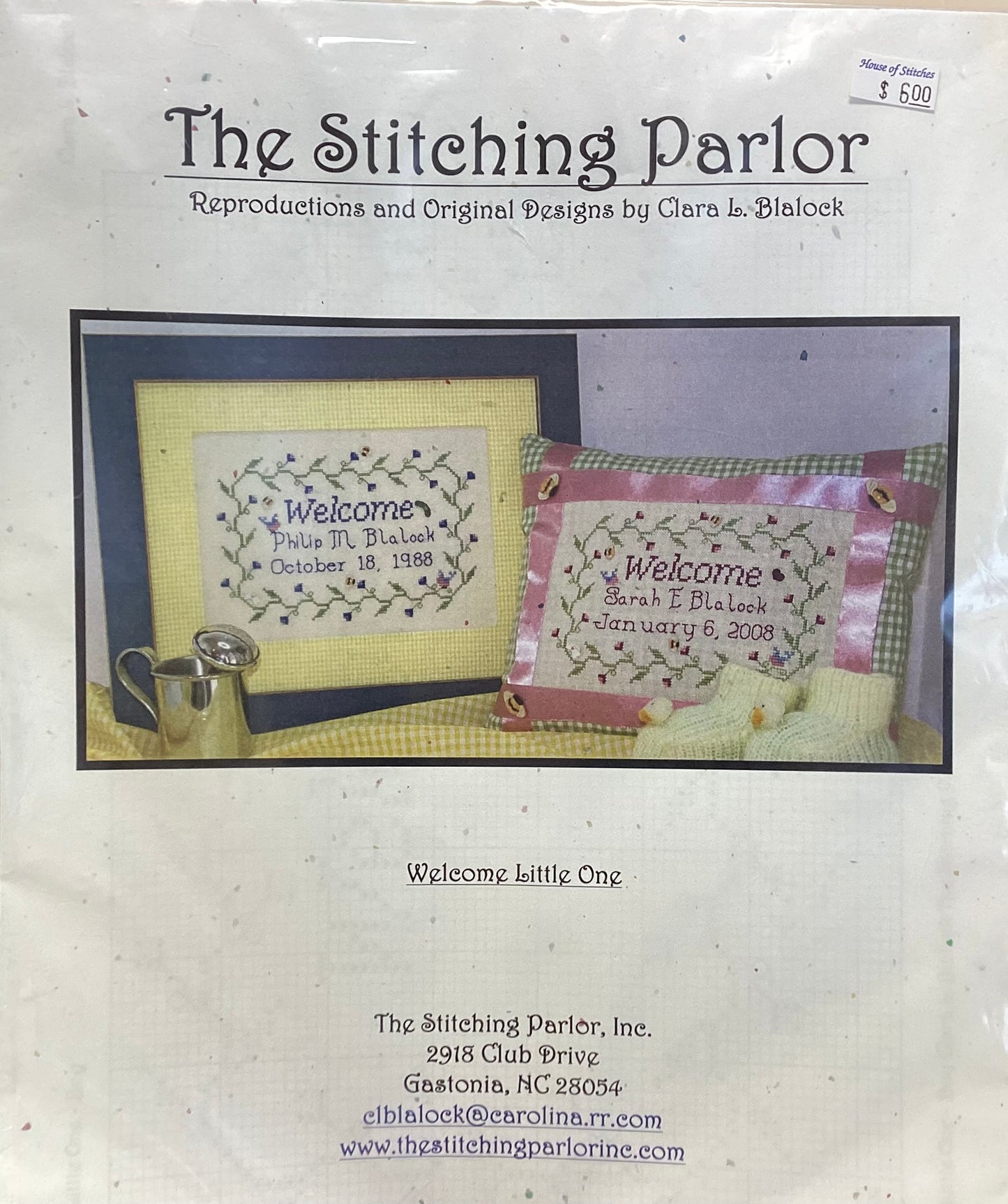 Welcome Little One by The Stitching Parlor