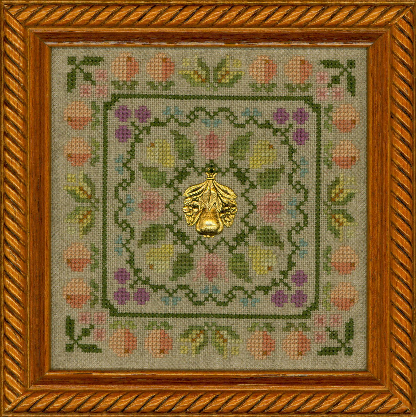 Colonial Fruits & Flowers Kit by Elizabeth’s Needlework Designs