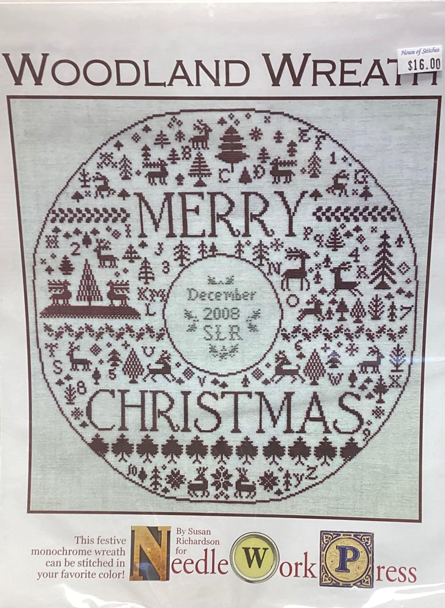 Woodland Wreath by Needle Work Press