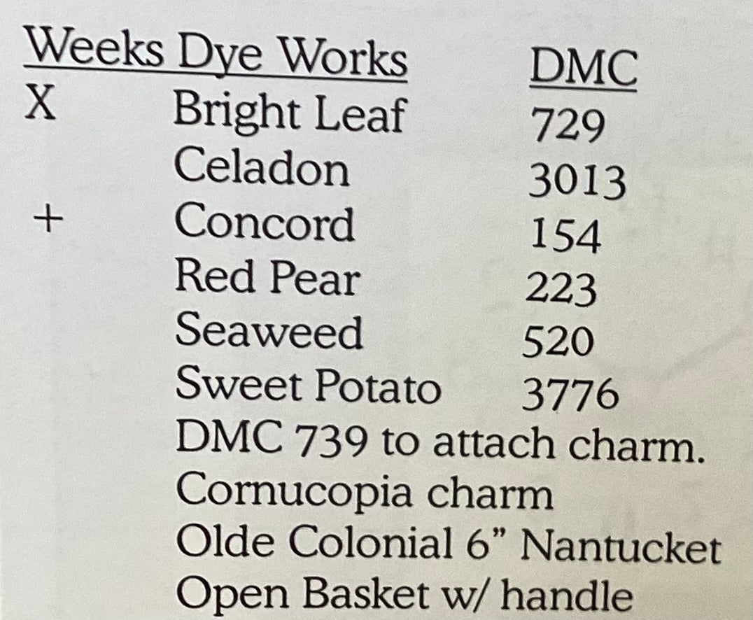 Autumn Harvest by Elizabeth’s Needlework Designs