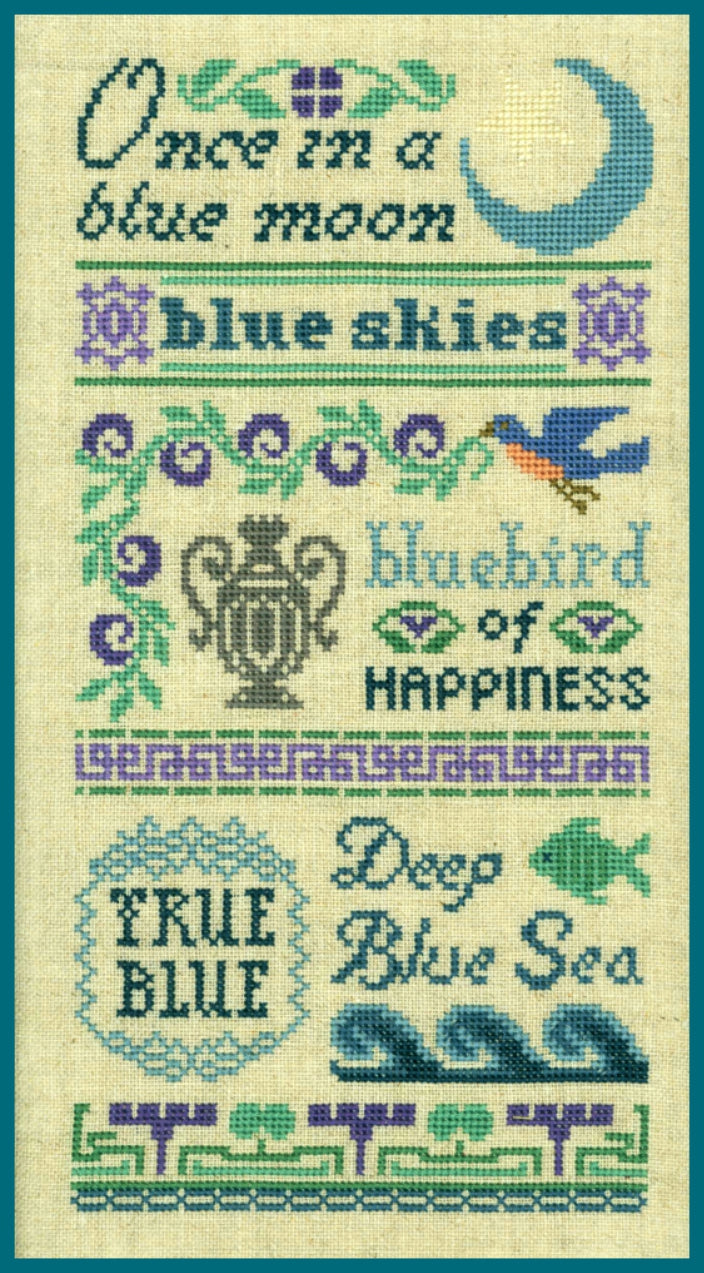 Antique Blue Sampler by Elizabeth’s Needlework Designs