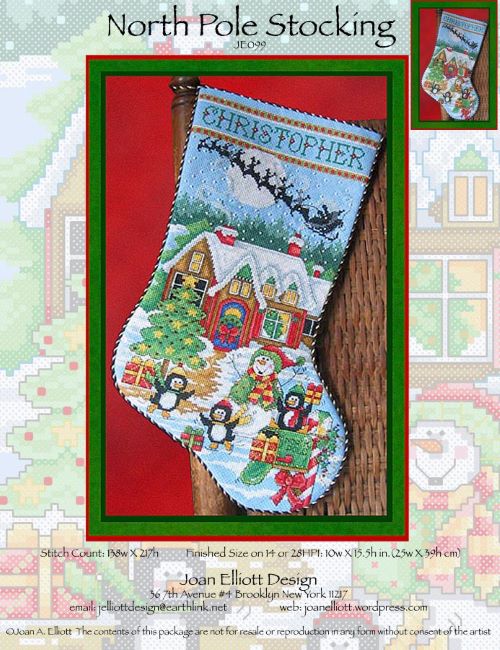North Pole Stocking by Joan Elliott Design