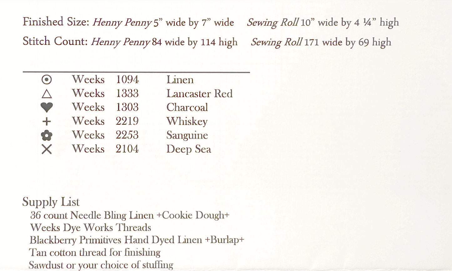 Animal Cracker Series: Henny Penny & Sewing Roll by Stacy Nash Designs