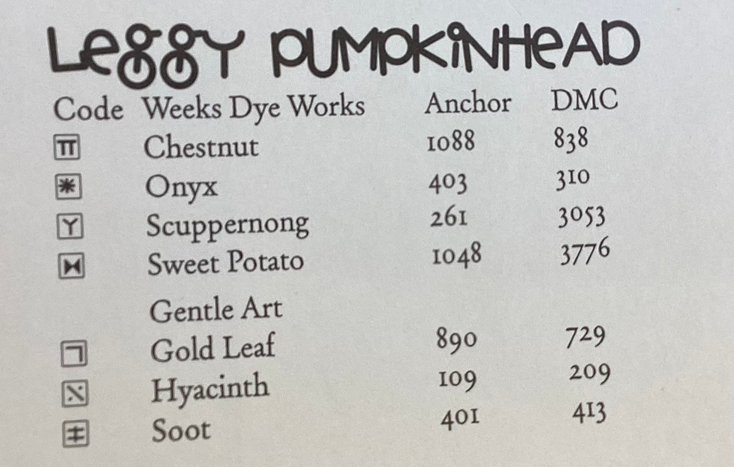 Leggy Pumpkinhead by Heart in Hand