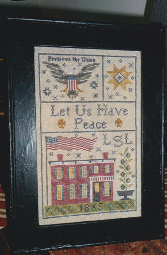 Grant House 1865 Sampler by Chessie & Me