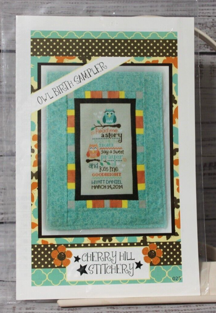 Owl Birth Sampler by Cherry Hill Stitchery