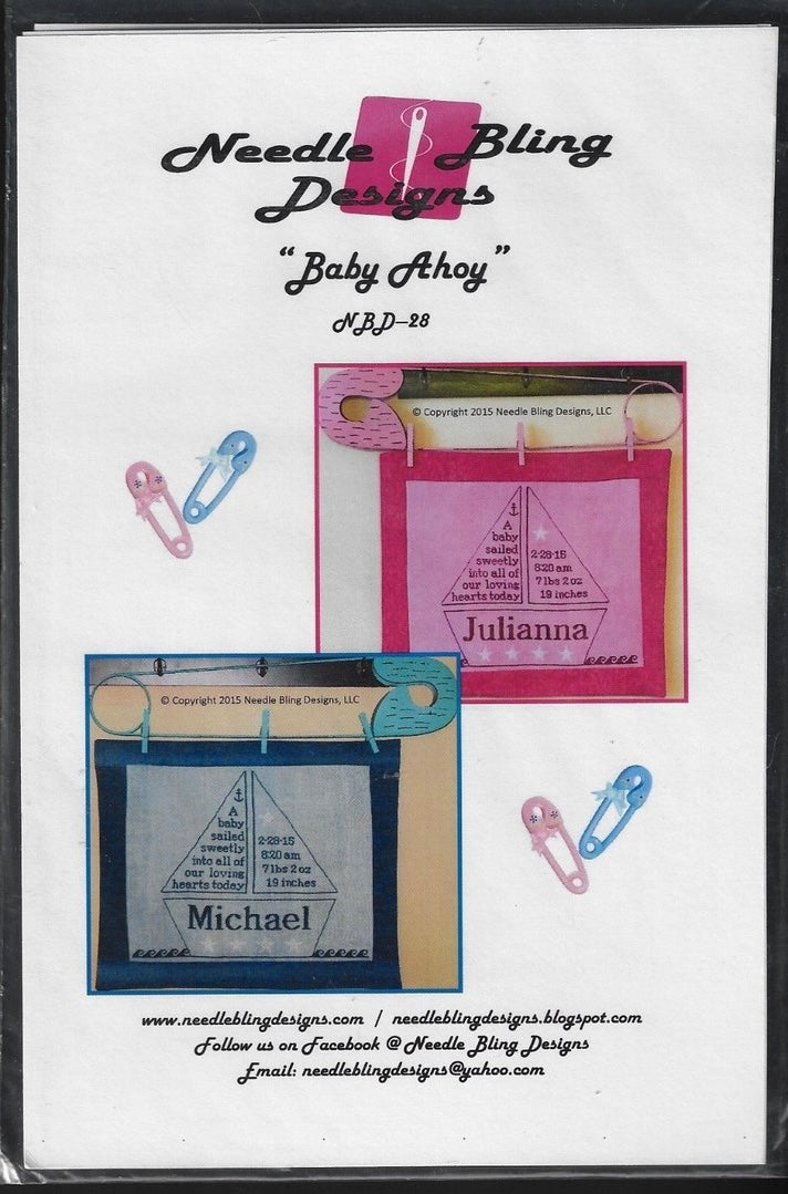 Baby Ahoy by Needle Bling Designs