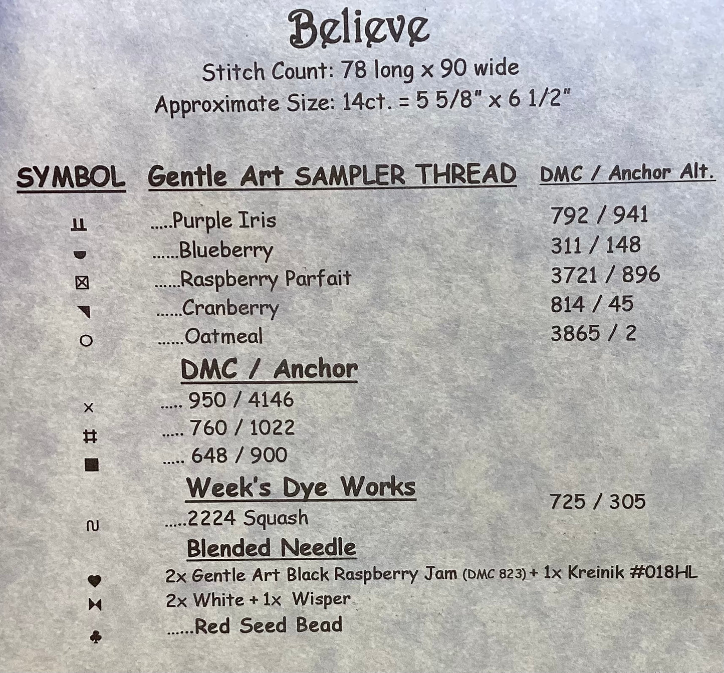 Believe by Waxing Moon Designs