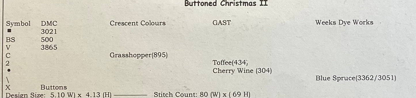 Buttoned Christmas II by Poppy Kreations