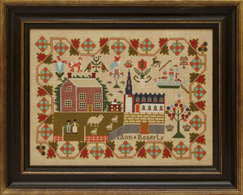 Ann Roberts c.1842 by Hands Across the Sea Samplers