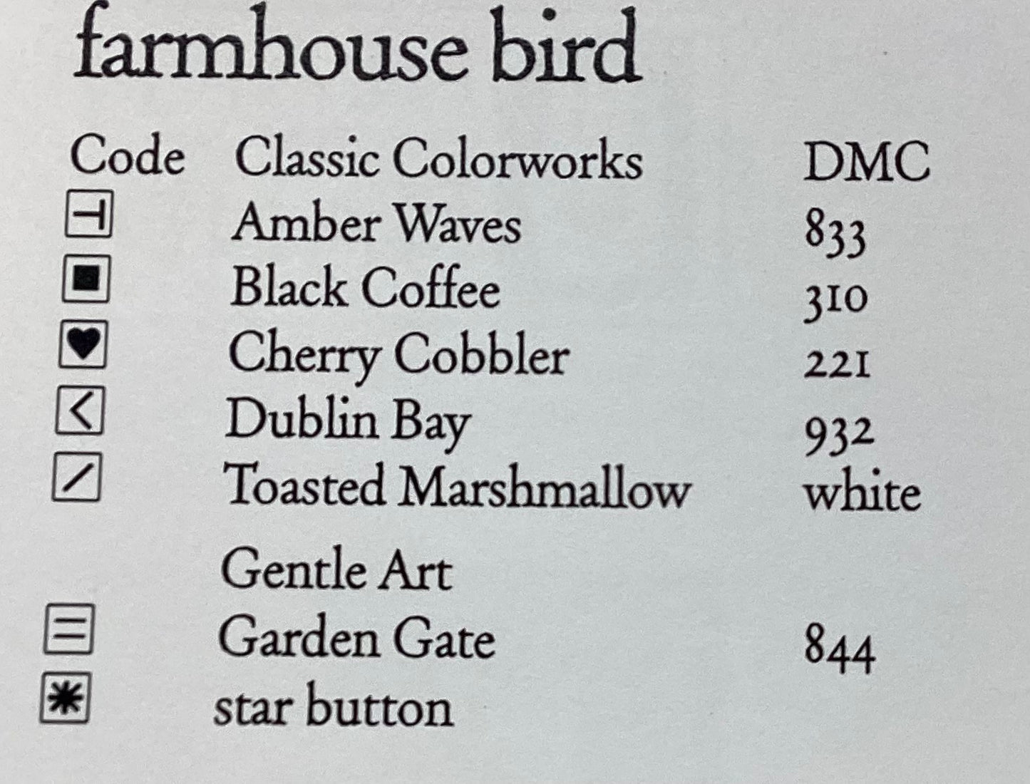 Farmhouse Bird by Heart in Hand