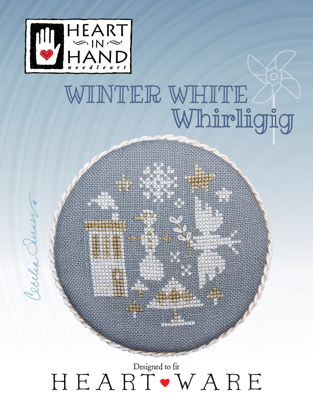 Winter White Whirligig by Heart in Hand