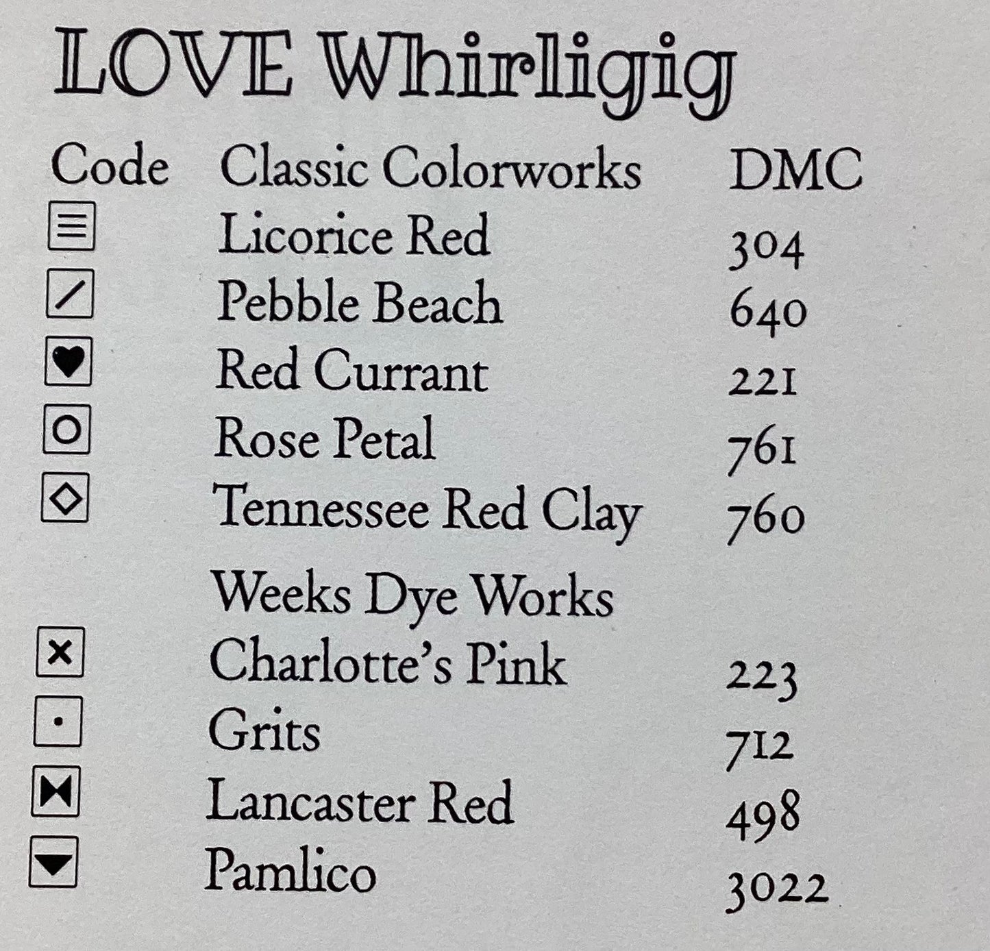 Love Whirligig by Heart in Hand
