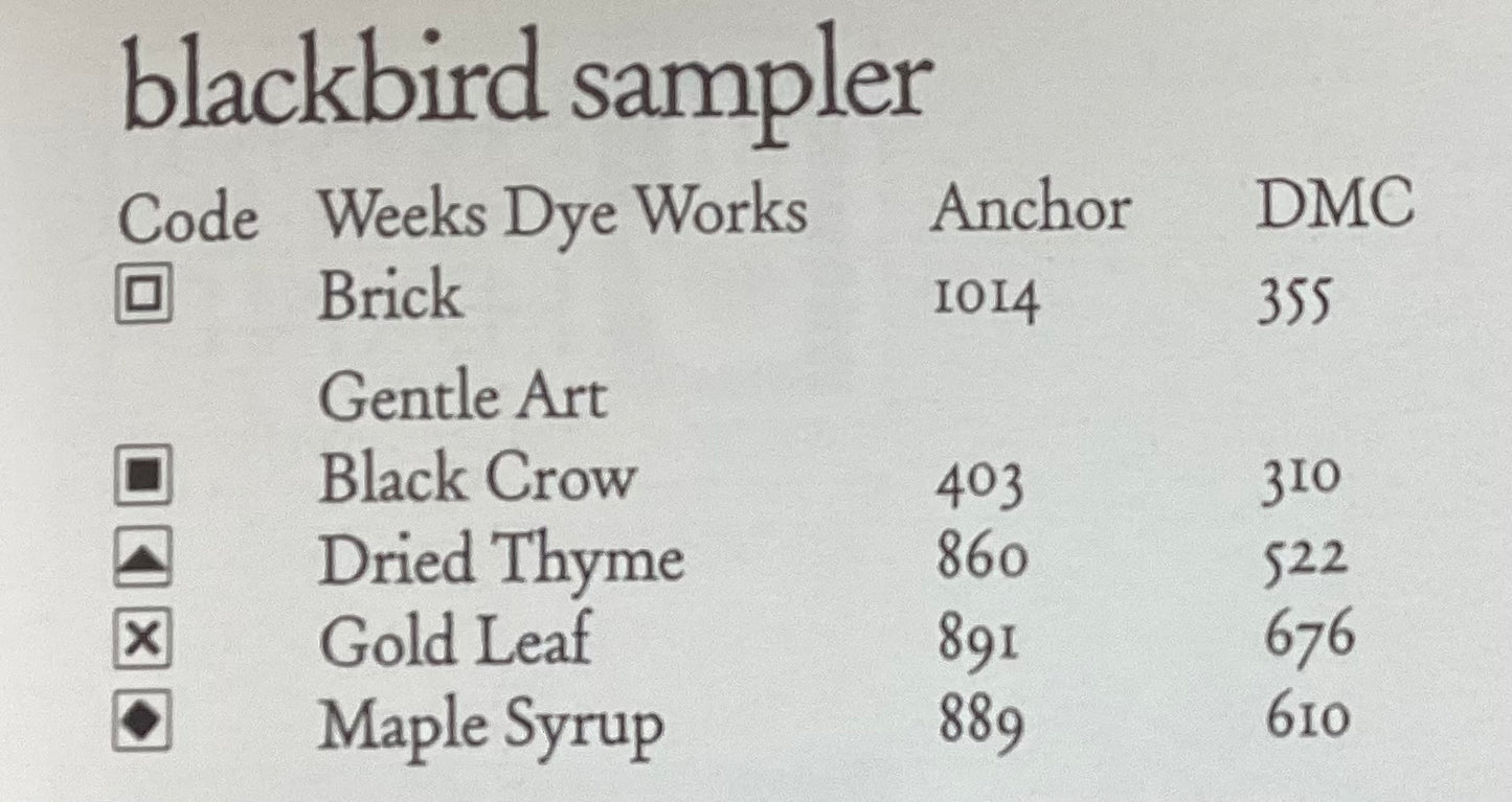 Blackbird Sampler by Heart in Hand