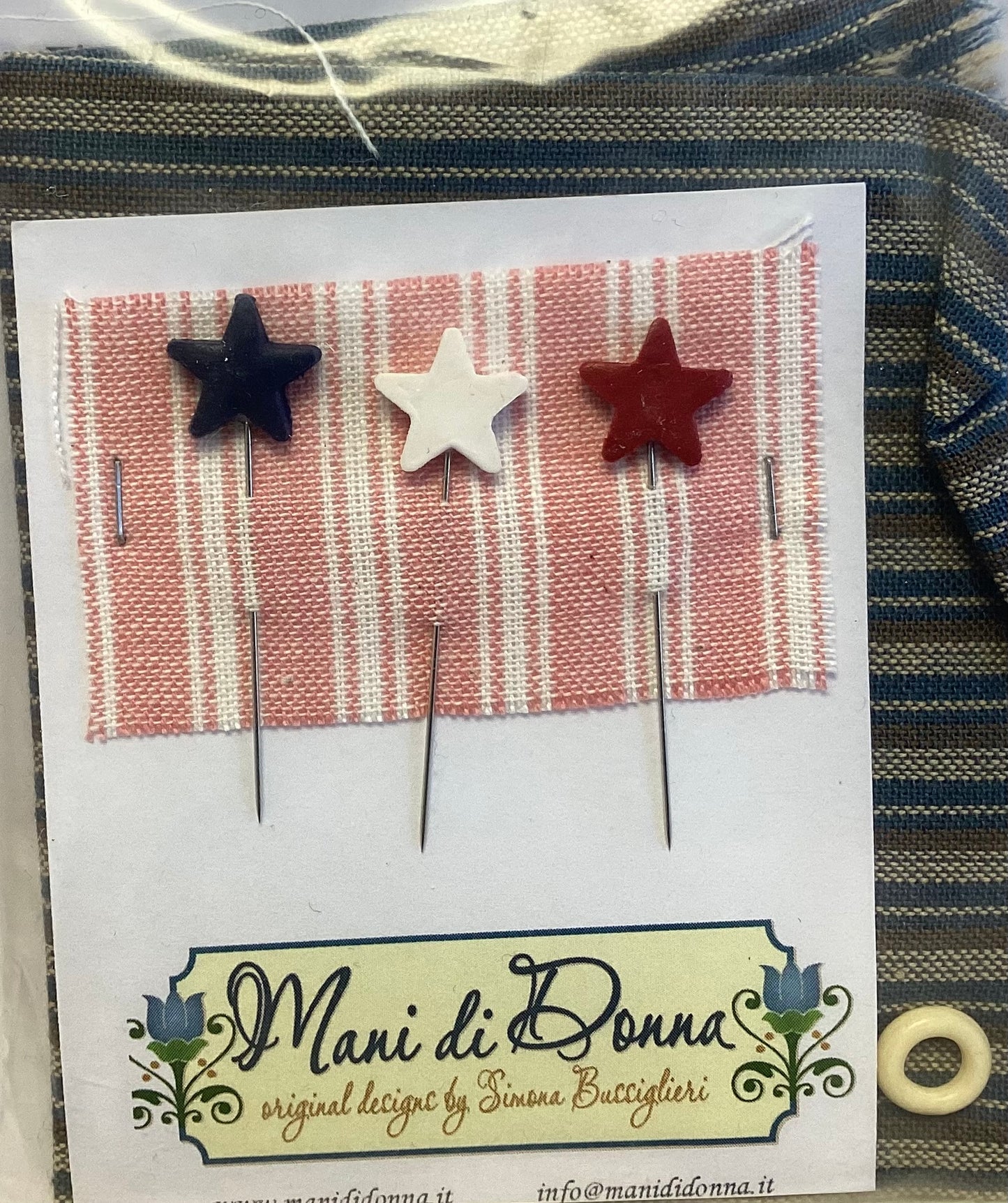 Land of Freedom Sewing Box by Mani di Donna