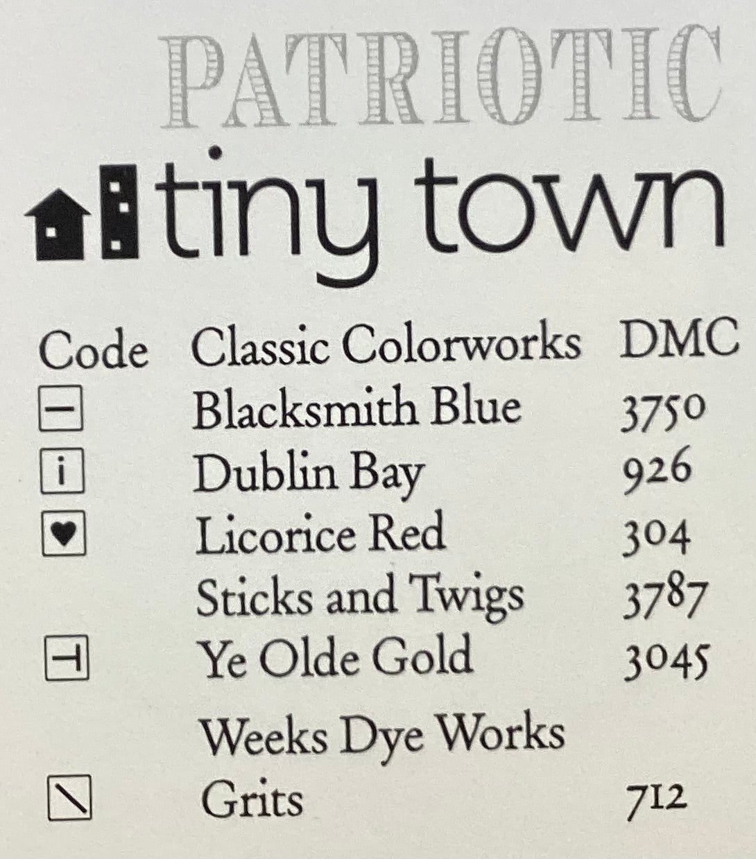 Patriotic Tiny Town by Heart in Hand