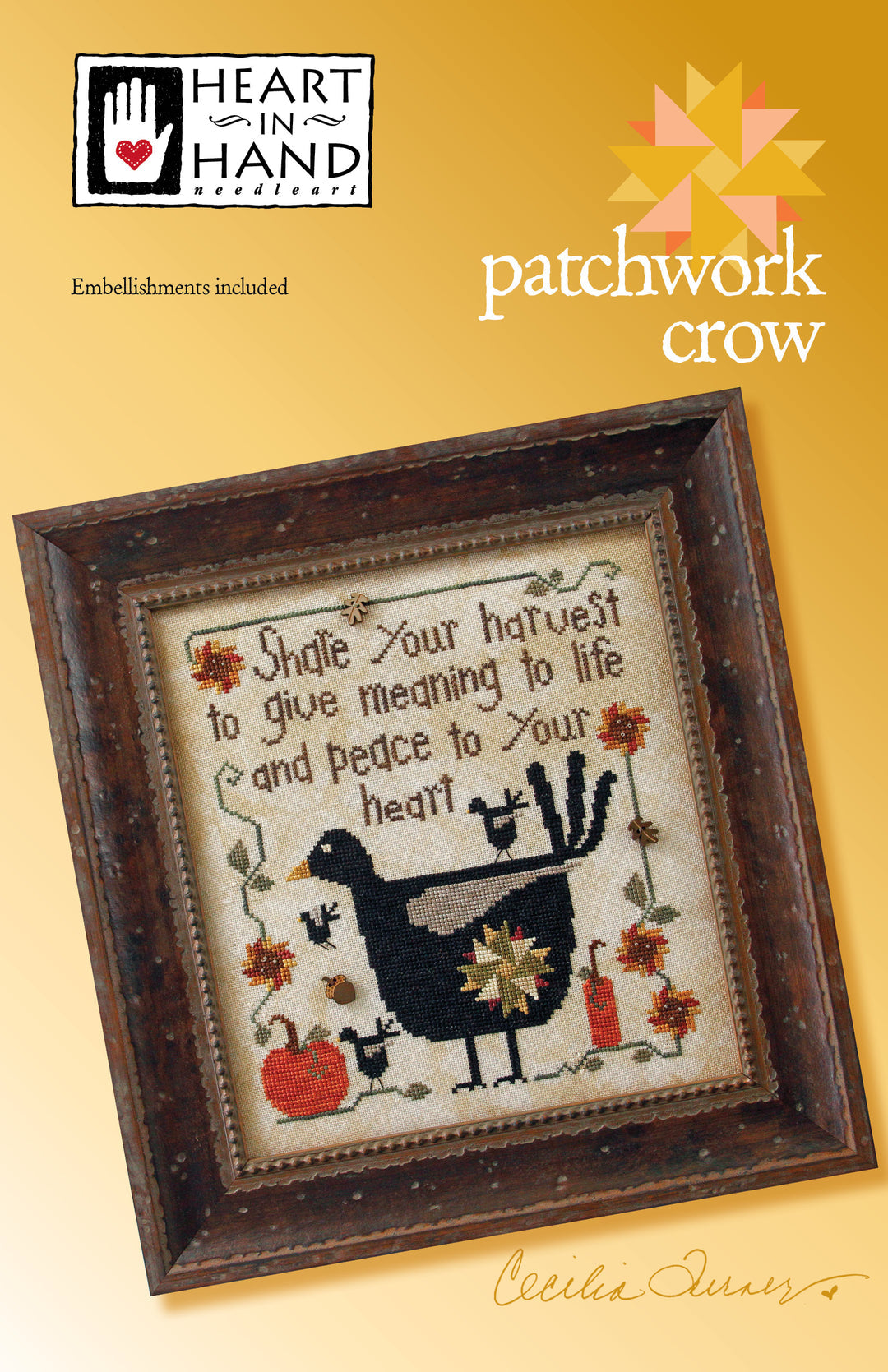 Patchwork Crow by Heart in Hand