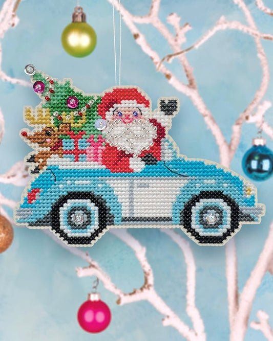 Santa Cruiser By Satsuma Street; Ornament Kit