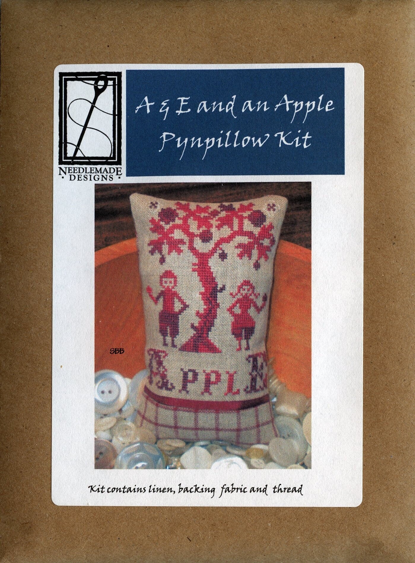 A & E and an Apple Pynpillow Kit By Needlemade Designs