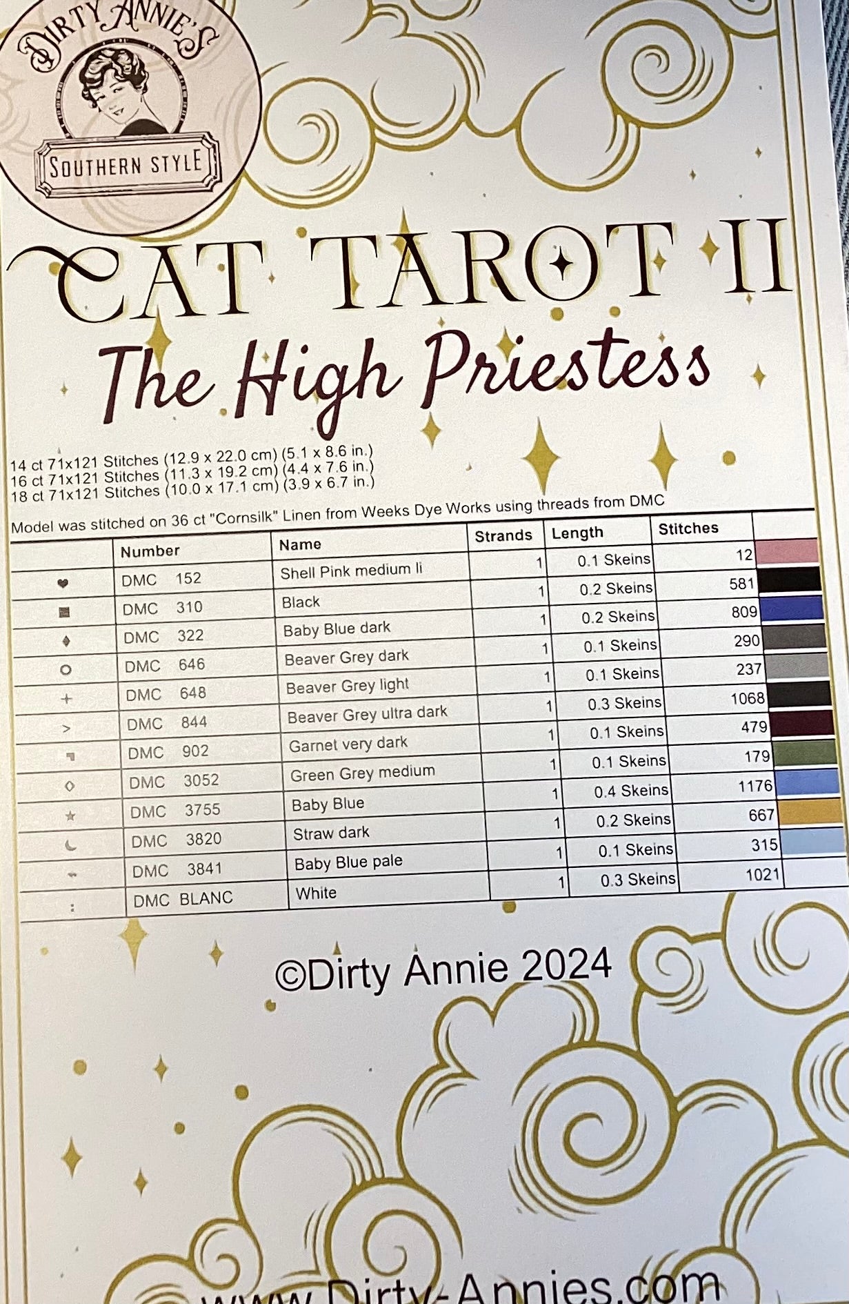 The High Priestess: Cat Tarot II By Dirty Annie's