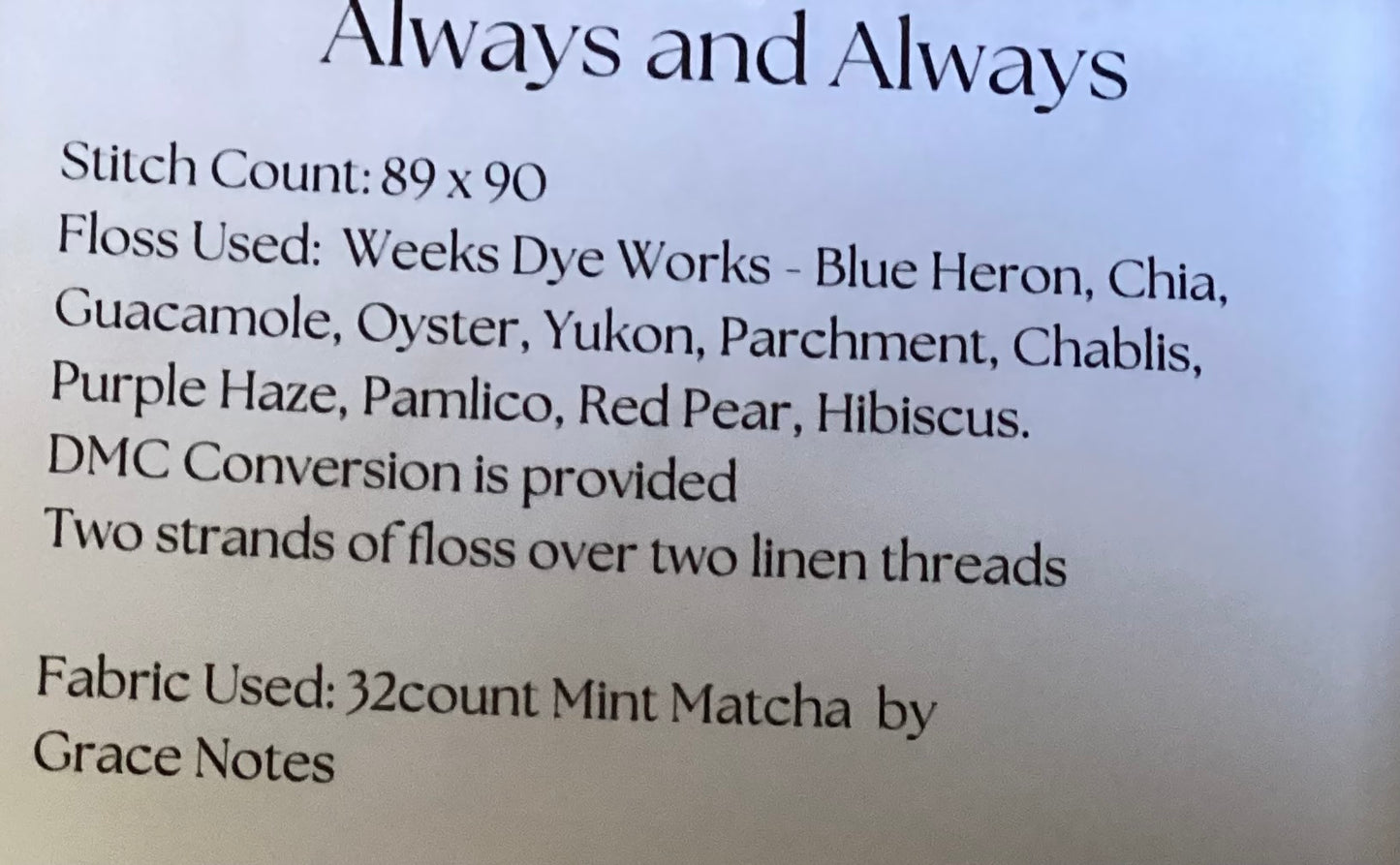 Always and Always By The Proper Stitcher