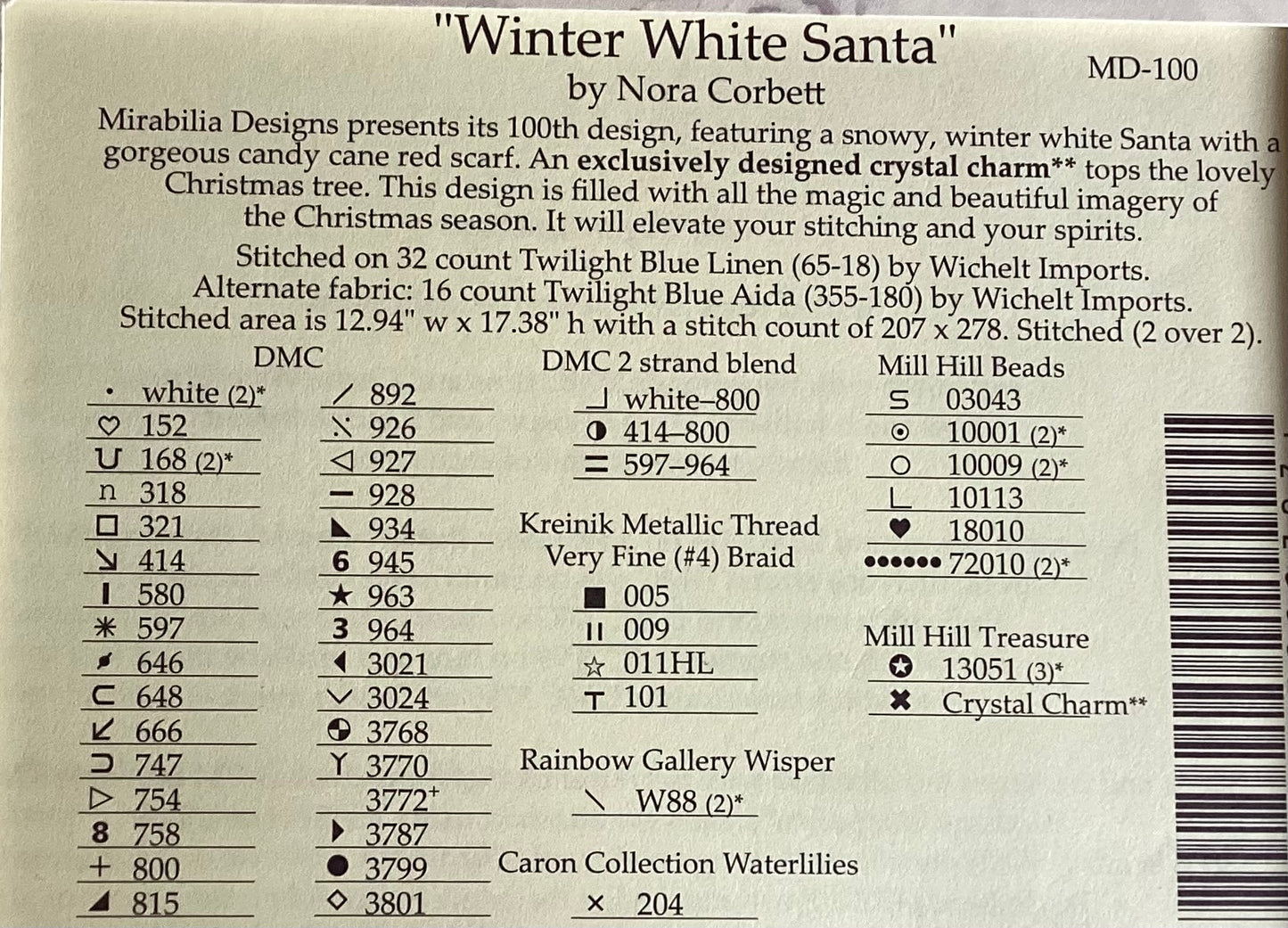 Winter White Santa By Mirabilia