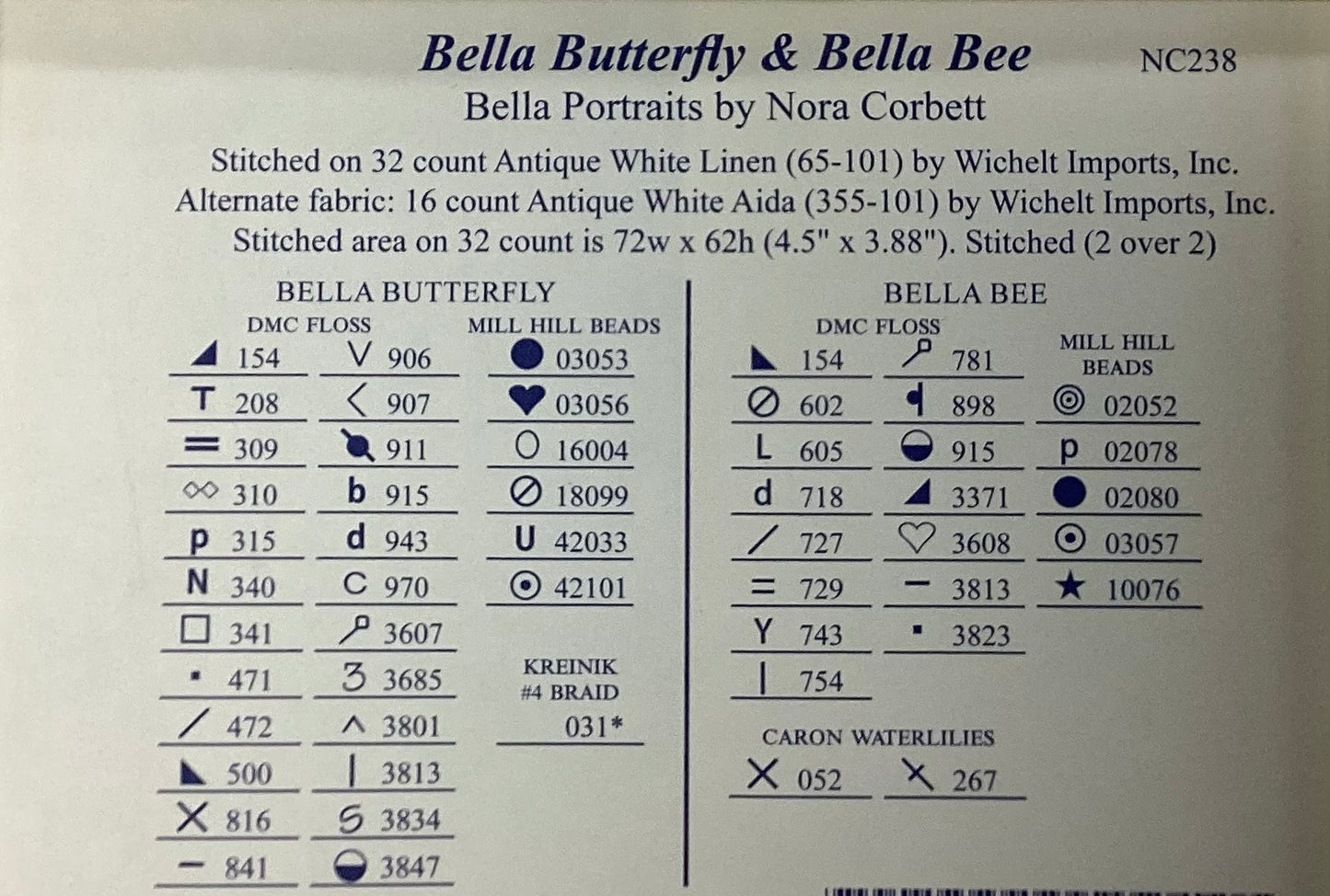 Bella Butterfly & Bella Bee By Nora Corbett