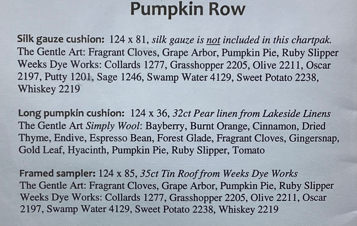 Petites Collection: Pumpkin Row by Erica Michaels