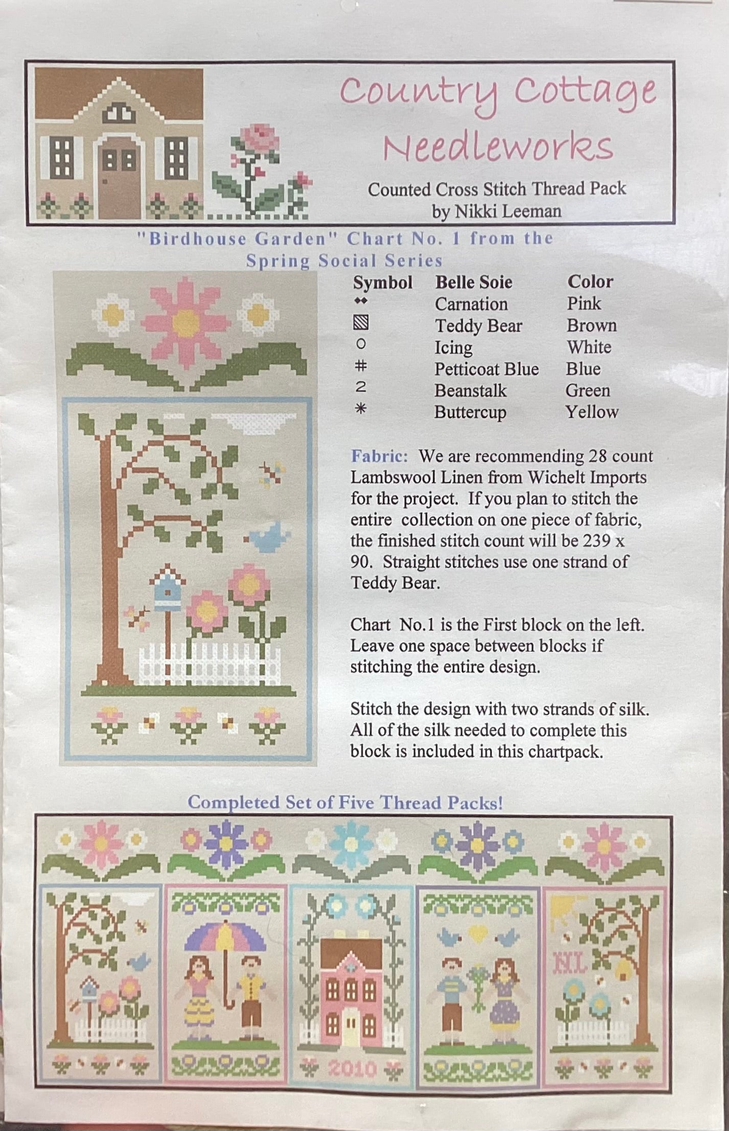 Spring Social Series Bundle by Country Cottage Needleworks