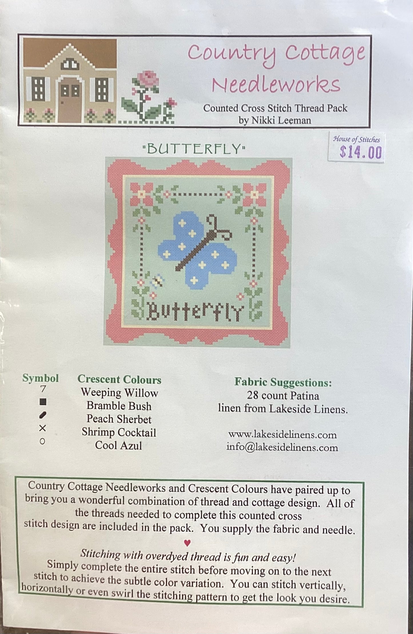 Butterfly by Country Cottage Needleworks