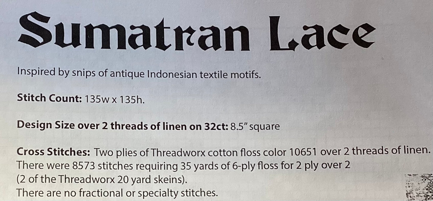 Sumatran Lace By Ink Circles