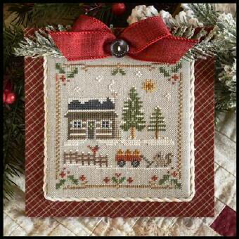 Log Cabin Squirrel: Log Cabin Christmas Chart No. 1 By Little House Needleworks