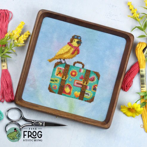 Bird Globetrotter by Fine Frog Stitching