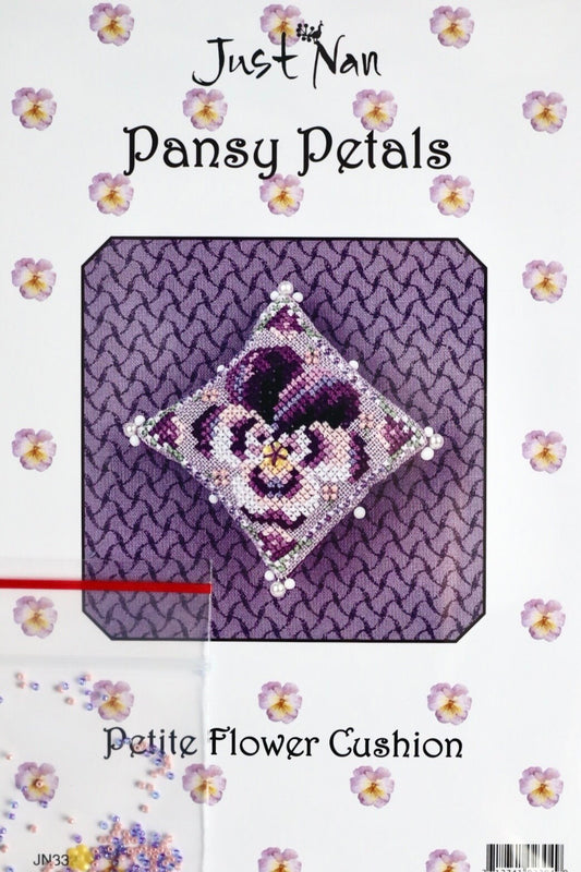 Pansy Petals: Petite Flower Cushion By Just Nan
