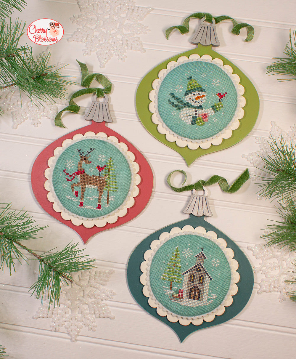 Vintage Ornament Backer Set 1 by Cherry Blossoms