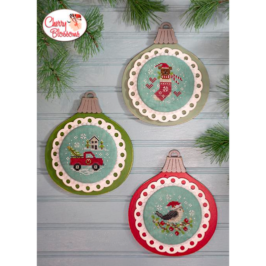 Vintage Ornaments Set Three by Cherry Blossoms