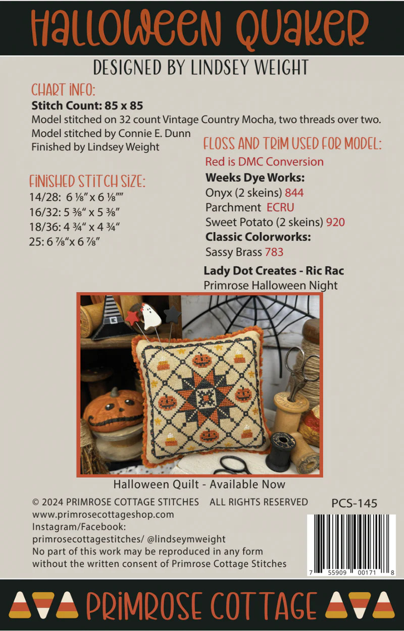 Halloween Quaker by Primrose Cottage