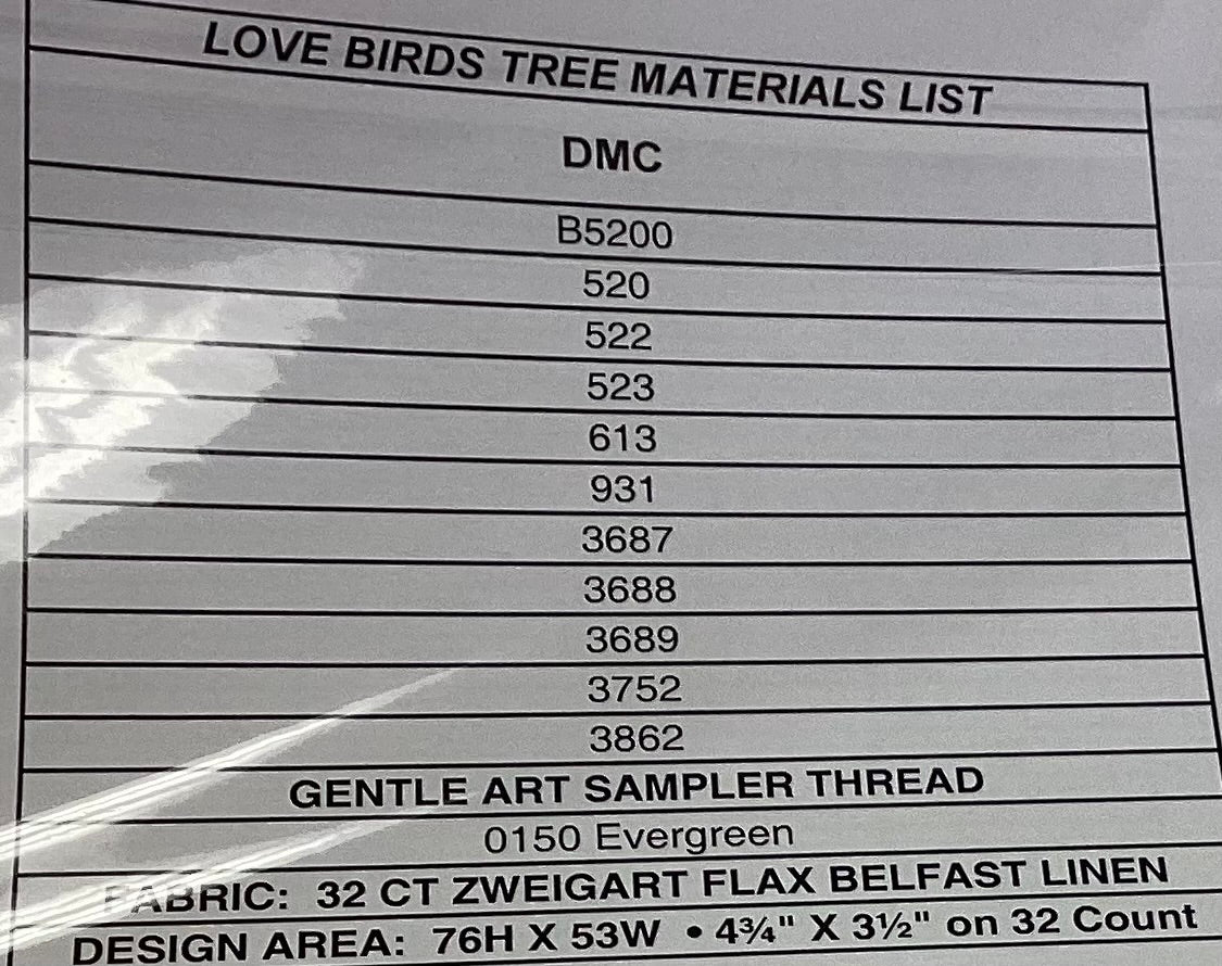 Love Birds Tree By Just Nan