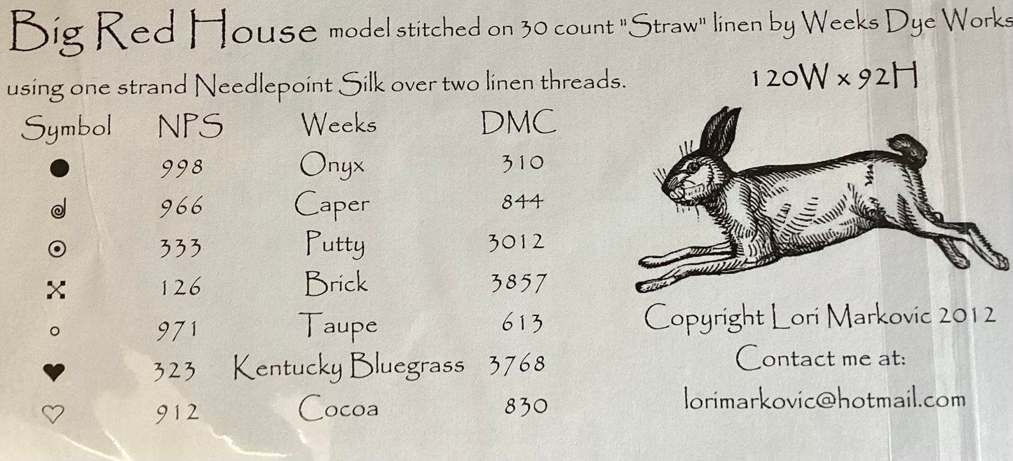 Big Red House By La-D-Da