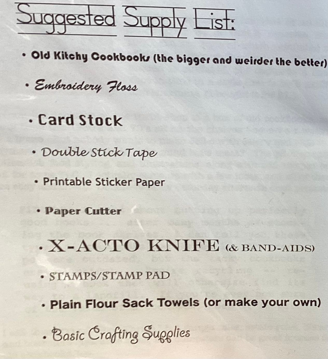 Thrift Shop Thrills: Numero Uno-Cookbooks by Raise the Roof Designs