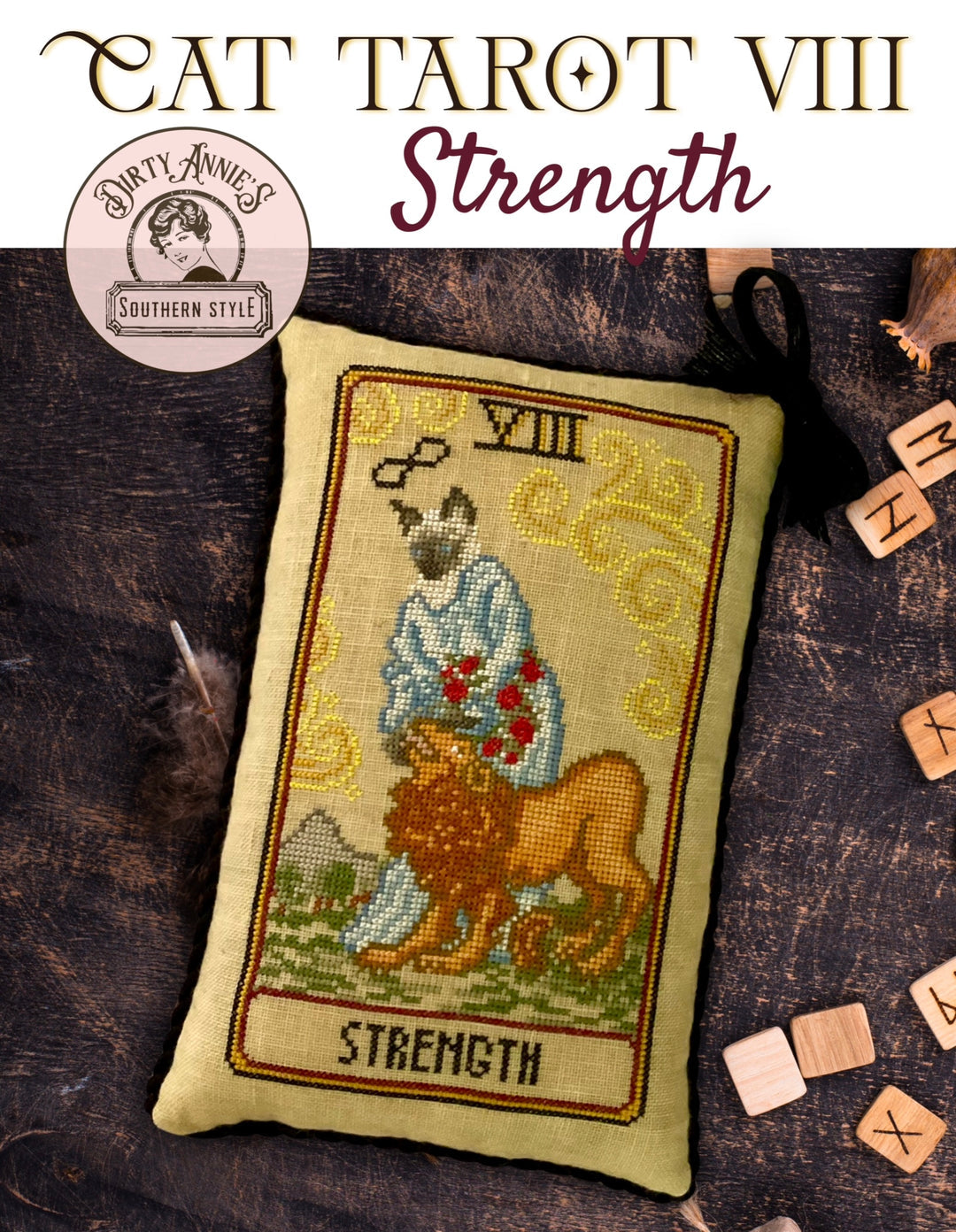 Cat Tarot VIII: Strength by Dirty Annie’s